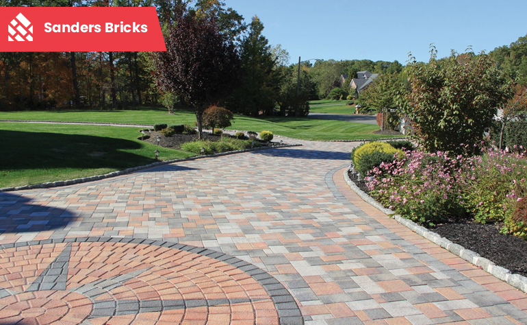 Beautifully installed pavers driveway with a neat and polished look.